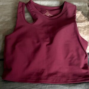 Aqua Deep Red Tank Top